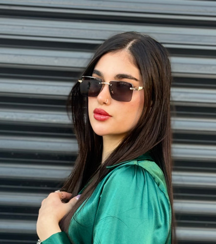 خرید عینک آفتابی کارتیر زنانه و مردانه بدون فریم UV400 مستطیلی