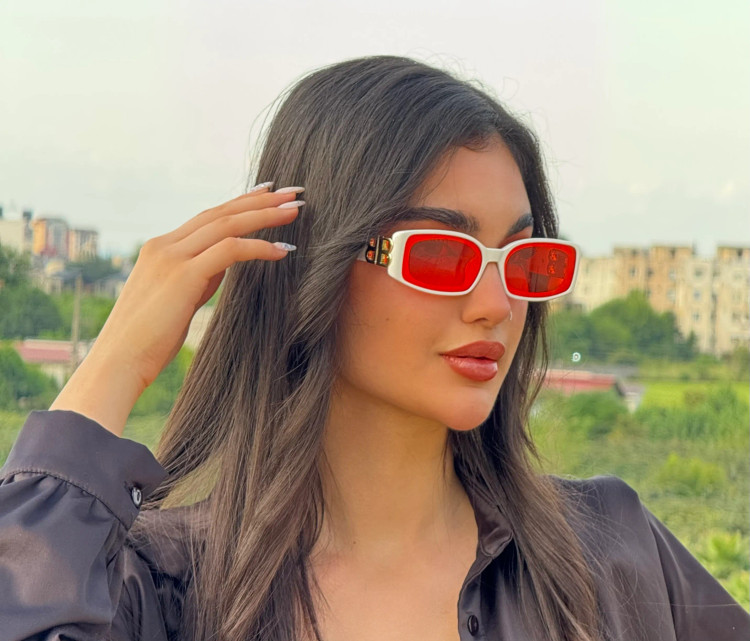 خرید عینک آفتابی بالنسیگا Balenciaga زنانه و مردانه مستطیل UV400 فریم کائوچو